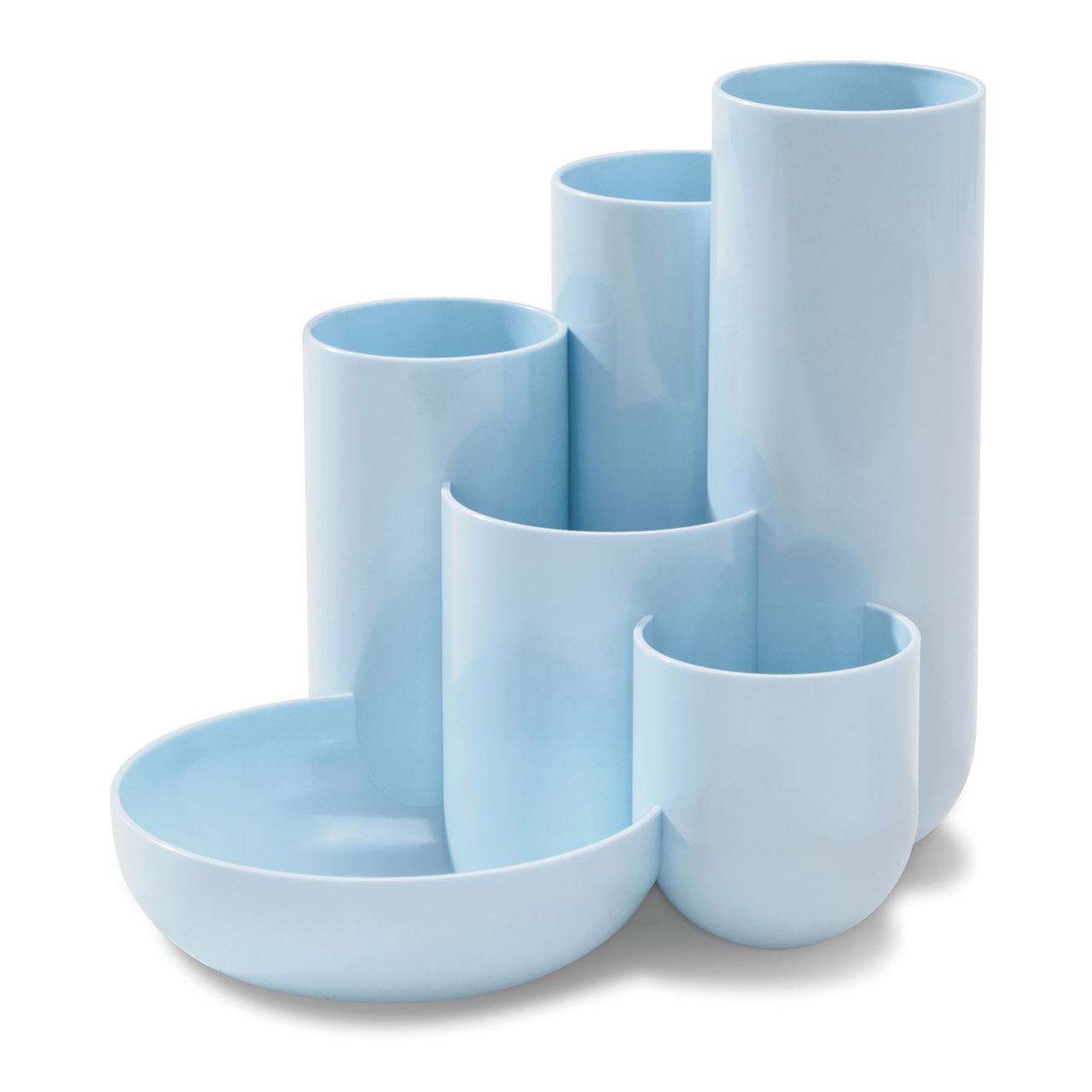 HAN Schreibtisch-Organizer CAMPUS pastellblau Polystyrol 5 Fächer 13,1 x 15,4 x 13,7 cm