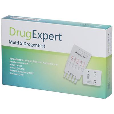 Drug Expert Multi 5 AMP COC Mdma MOR THC Teststr. 1 St Teststreifen