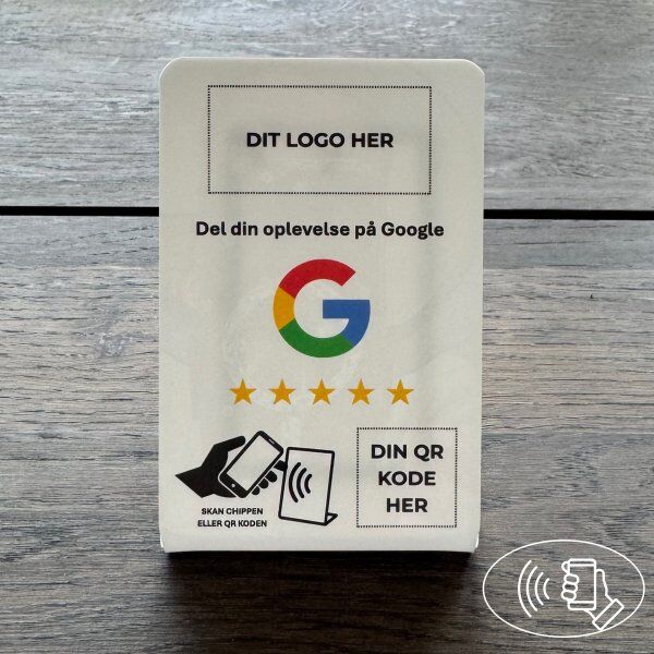 Securit Bordskilt Med Chip, Eget Logo, Google