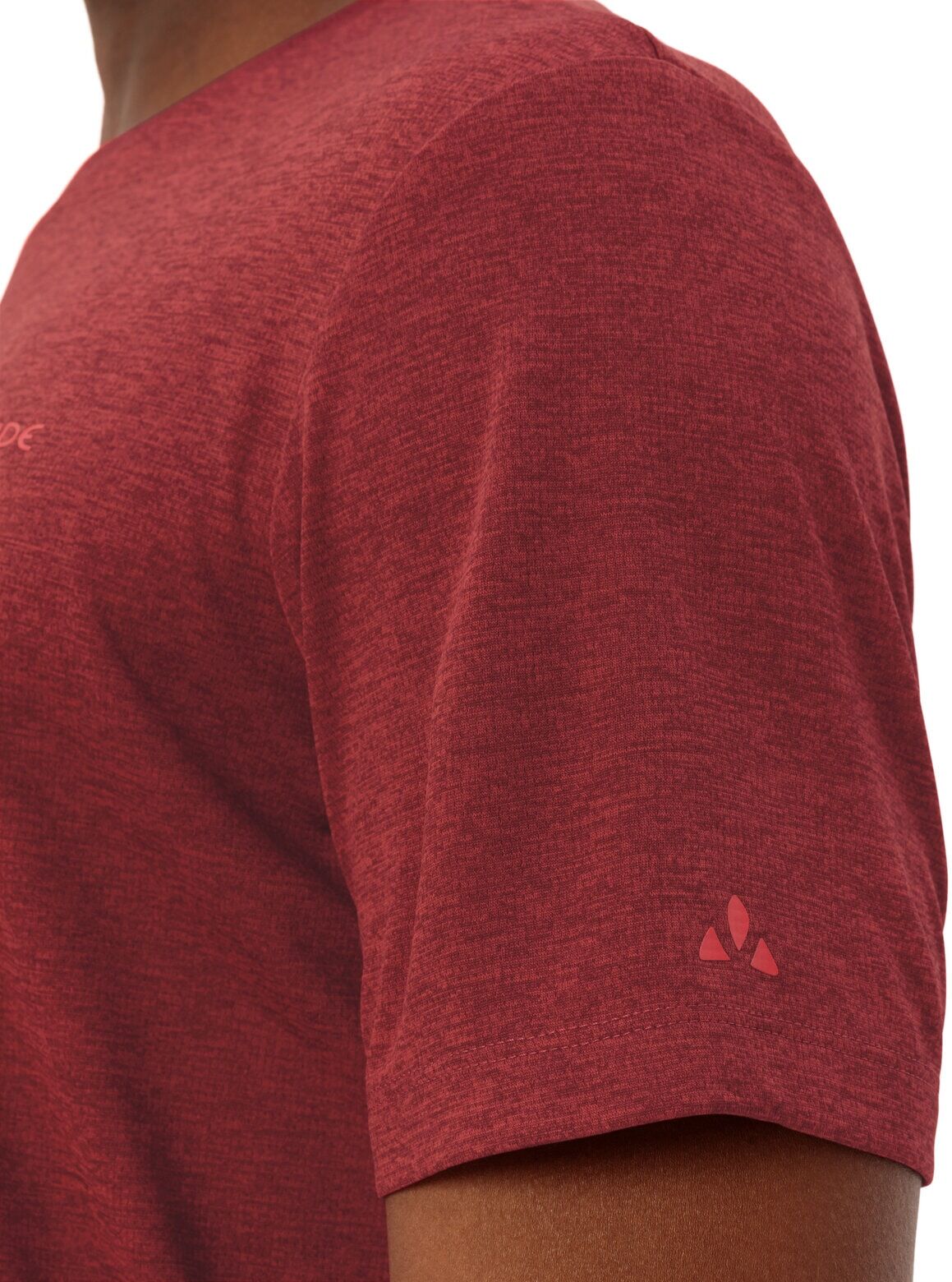 Funktionsshirt VAUDE "Men's Essential T-Shirt", Herren, Gr. S, carmine, mars, Obermaterial: 100% Polyester, Basic normal, Rundhals, Shirts Funktionsshirt, mit Rundhalsausschnitt, unifarben, schnell trocknend, atmungsaktiv carmine, mars S