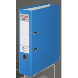 herlitz Ordner Rückenbreite 8 cm DIN A4 Karton blau