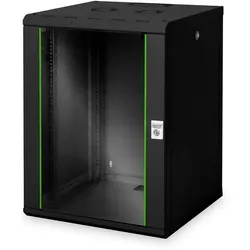Digitus 16HE 19"-Wandgehäuse Unique Serie RAL 9005 schwarz