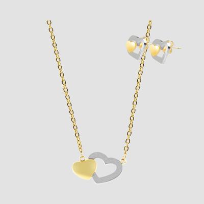 Kette ohne Anhänger ADELIA´S "Halskette aus Edelstahl 45 cm", gold (silber), Halsketten, Damen, 45cm, Edelstahl, Eine schöne Geschenkidee für jeden Anlass