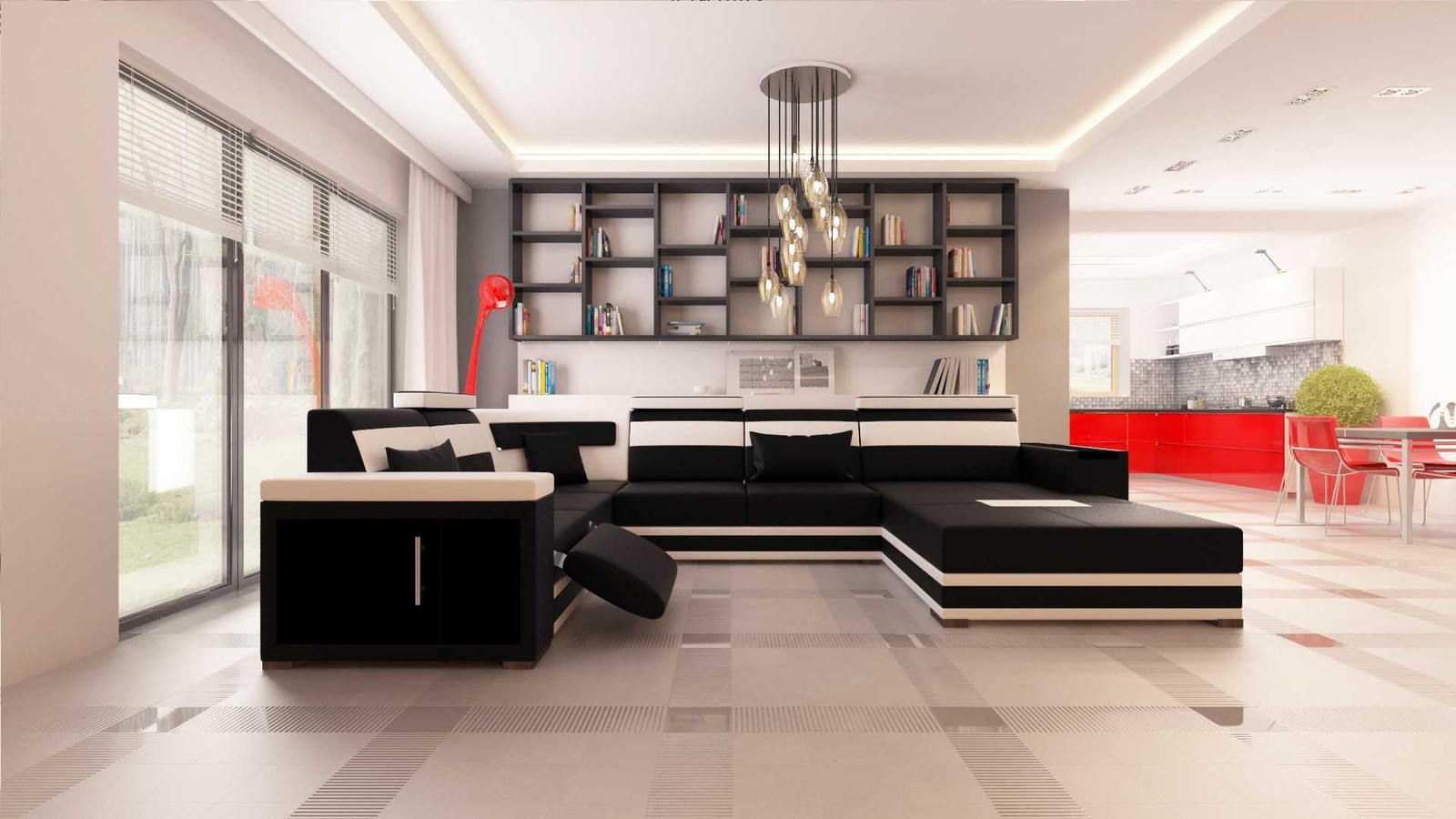 Moderne hoekbank Dresden voor de woonkamer