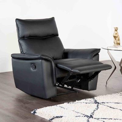 Esofastore Black Comfortable Living Room Recliner Sofa Set Welt Trim