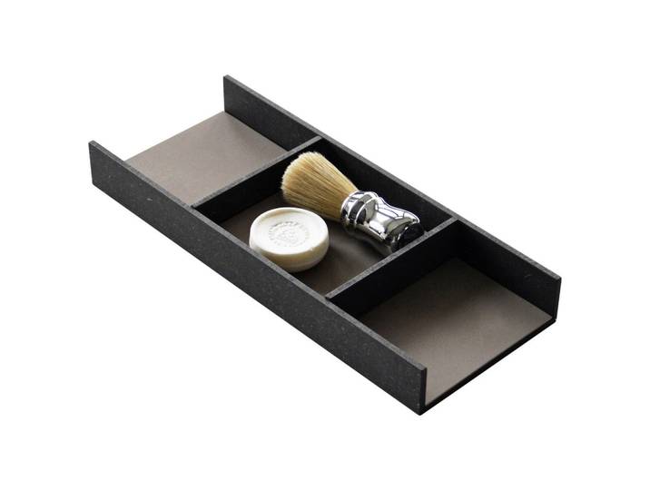 Belluti Ordnungssystem, Braun, Schwarz, 39.7x4.4x15.5 cm, Badaccessoires, Sonstige Badaccessoires