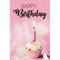 Metallbild QUEENCE "Birthday Cupcake", weiß (farbe bild(er): weiß), B:30cm H:20cm, Bilder