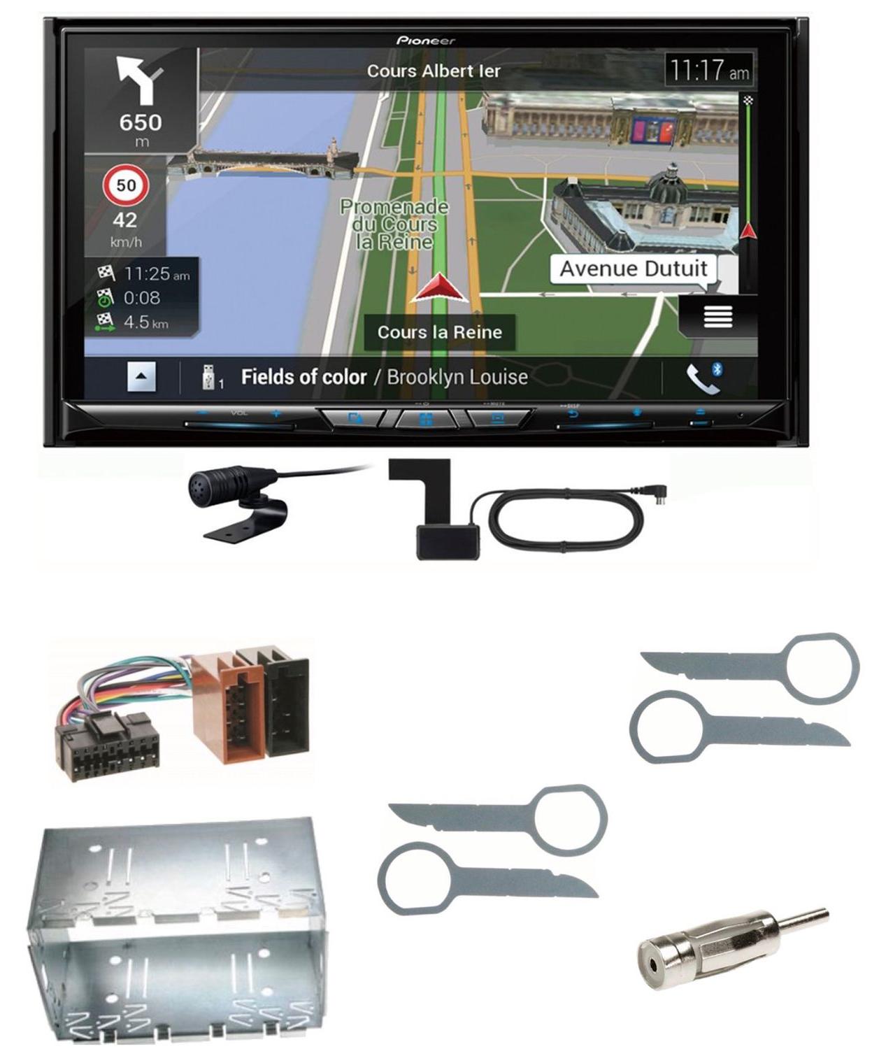 Pioneer AVIC-Z930DAB USB DAB+ MP3 Navigation CD Einbauset für Mercedes ML W163