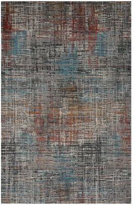 Alora Decor Cosmopolitan Modern Gray Wool/Tencel Area Rug