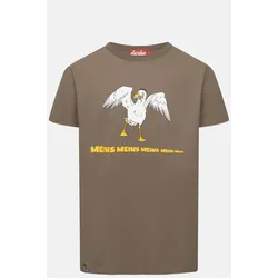 Derbe T-Shirt Meins Herren Braun Möwe GOTS Organic