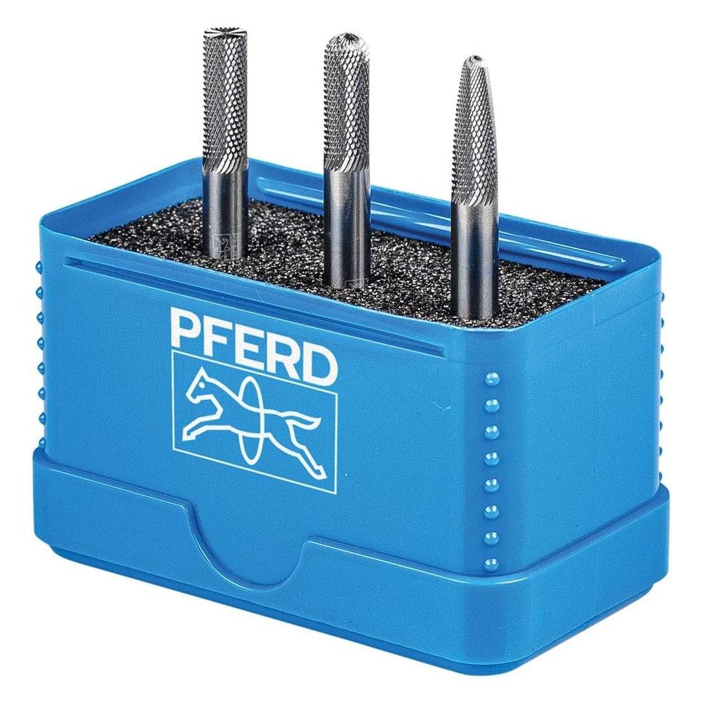 Pferd Hartmetallfrässtift-Set 1306 Schaft ø 6 mm Zahnung MICRO für die Feinbearbeitung (21901306)