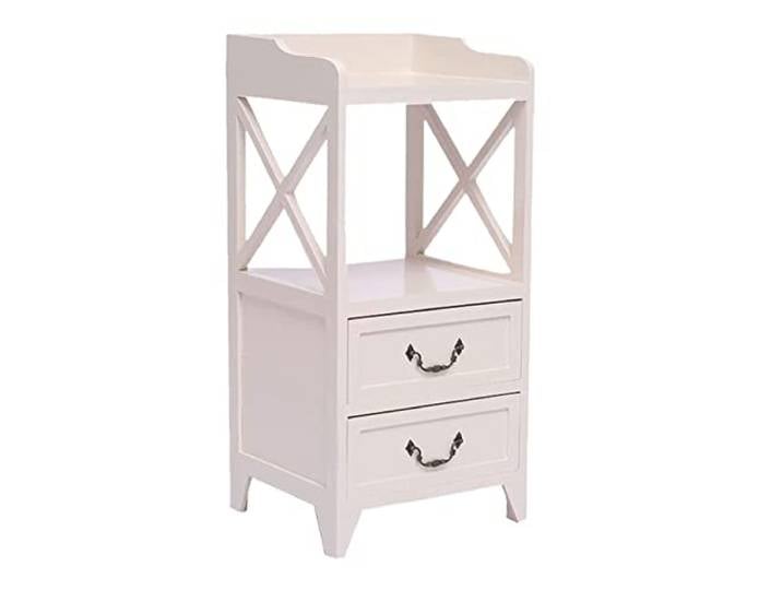 AZHKJKZH Nachttisch Moderner Nachttisch Mit 2 Schubladen Holz Praktische Möbel Schlafzimmer Wohnzimmer Schlafzimmer(A,34 * 30 * 71cm)