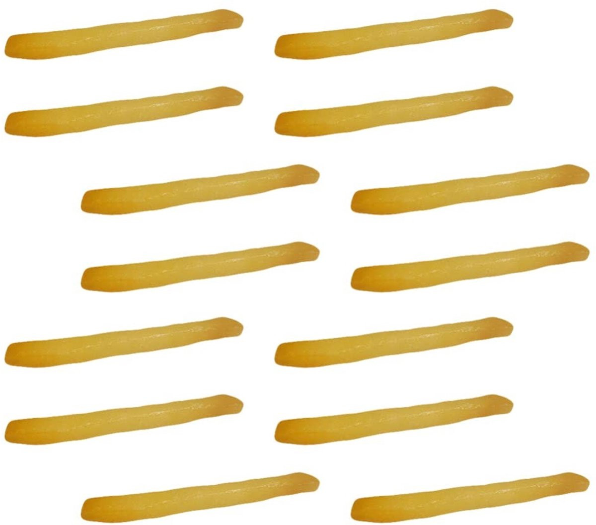 Dailygoods Nep Friet 30 Stuks - Kunstmatig Voedsel Decoratie - Duurzaam PVC