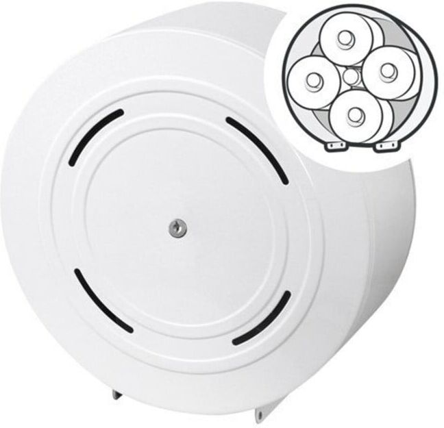 racon MW KR quattro Distributeur de papier toilette H320×I320×P125 env. mm ; Temca (123373-01)