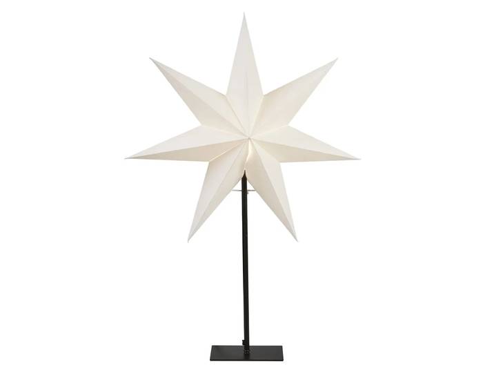 Star Trading Etoile sur pied Frozen Blanc