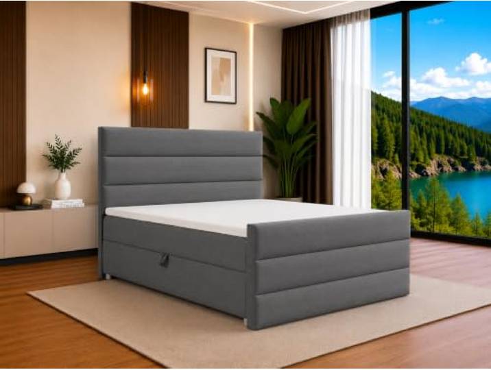 Best For Home Trinity K-1 Lux Boxspringbett 200x200 mit Topper & Bettkästen