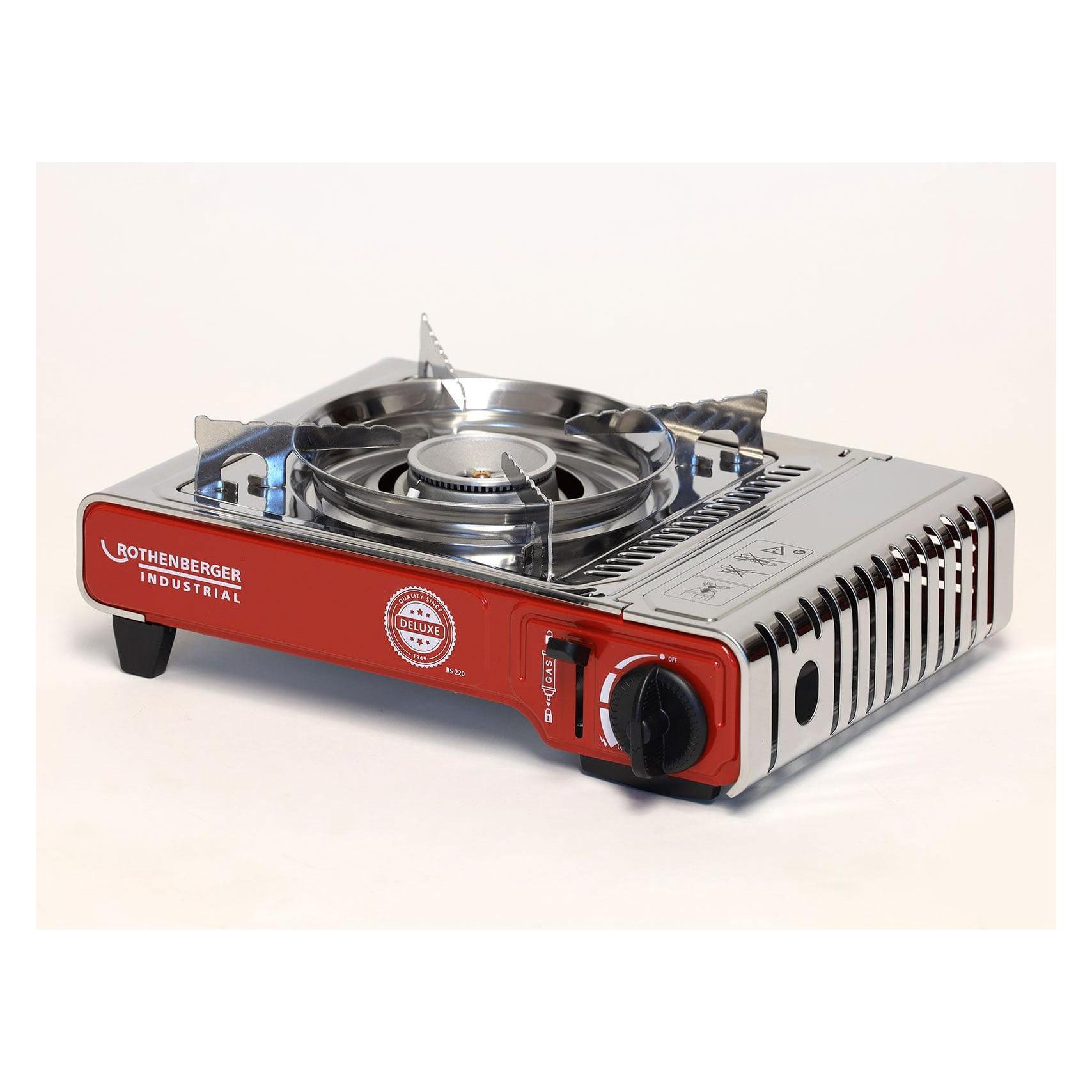 Rothenberger Industrial Gas Camping Kocher Deluxe RS 220 1500004233 Edelstahl (1500004233)