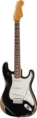 Fender 65 Strat BLK Heavy Relic noir