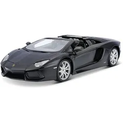 Maisto 31504 - Modellauto -  Lamborghini Aventador LP 700-4 Roadster (mattschwarz, Maßstab 1:24)