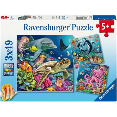 Puzzle RAVENSBURGER "Bezaubernde Unterwasserwelt", bunt, Puzzles, KinderB:21cm H:21cm, Pappe, Made in Europe, B:21cm H:21cm