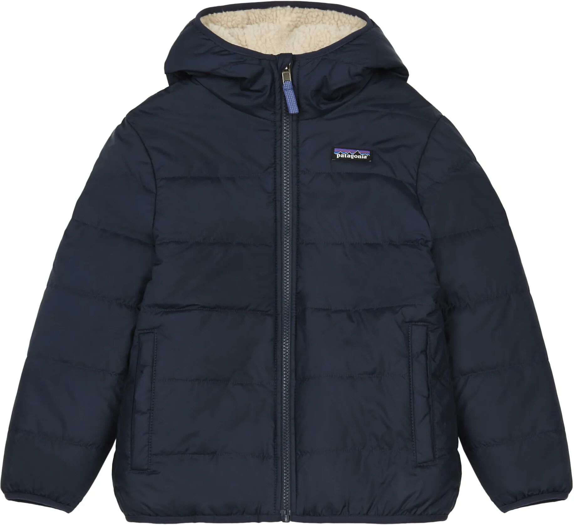 Patagonia Veste Polaire Réversible Polyester Recyclé Bleu marine 14 ans