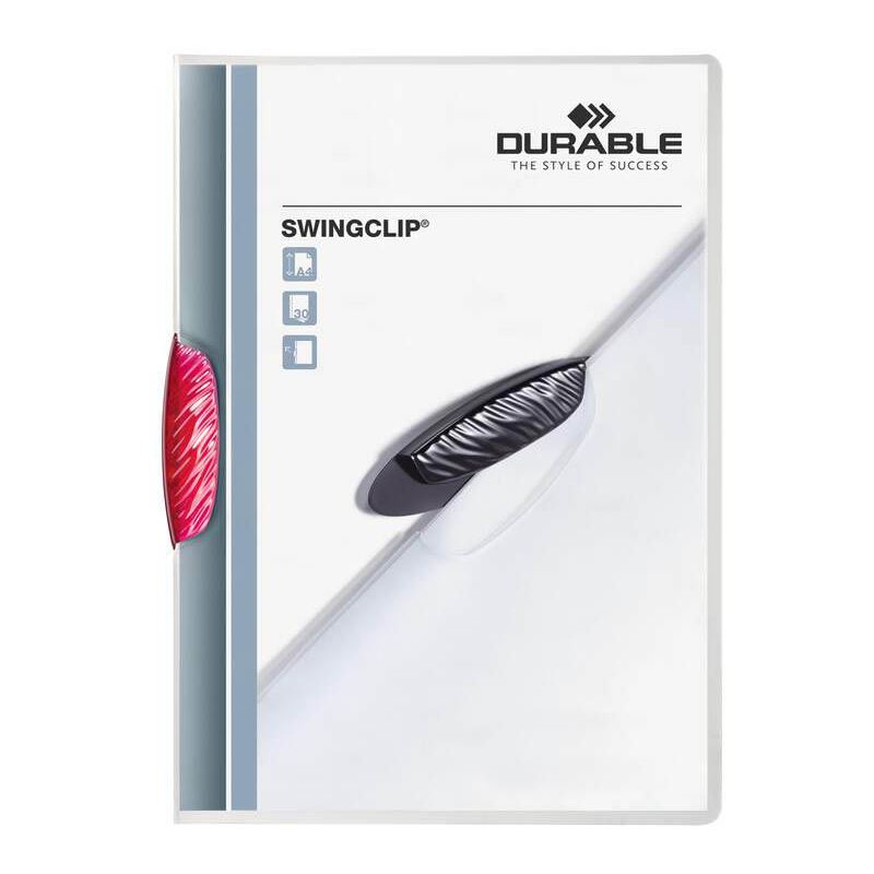 DURABLE 25 Klemmhefter SWINGCLIP purpurrot