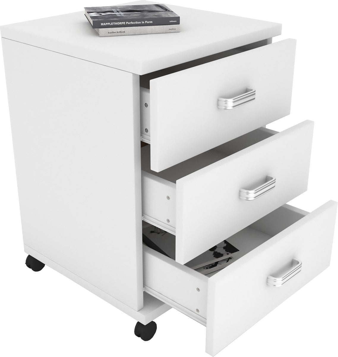 Verrijdbare lade Tobila voor onder het bureau met wielen