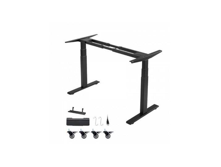 Pied Bureau Assis Debout Double Moteur Cadre Bureau Assis Debout Électrique Réglable en Hauteur 60-125 cm pour Poste de travail