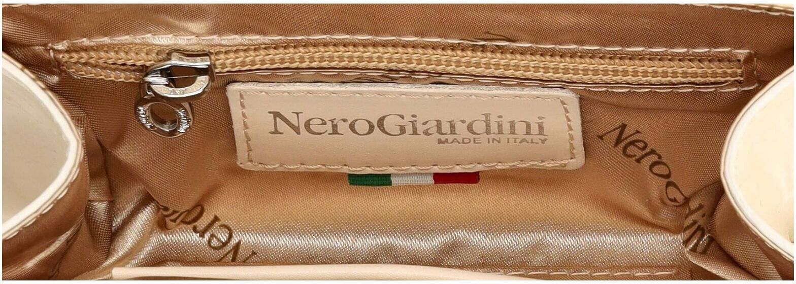 Clutch NERO GIARDINI "Nero Giardini Taschen Lederimitat", Damen, Gr. onesize, braun (latte), Lederimitat, Taschen