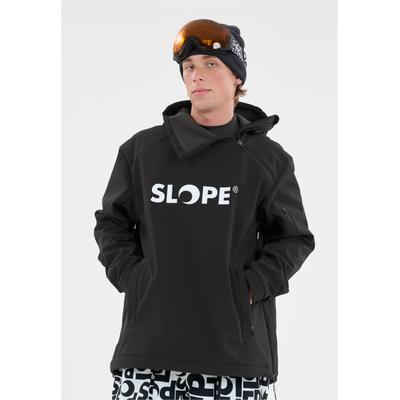 Softshelljacke SLOPE "Fletcher", Herren, Gr. XL, schwarz, 92% Polyester, 8% Elasthan, unifarben, normal, ohne Ausschnitt, Jacken Softshelljacke, mit wasserabweisender Membran