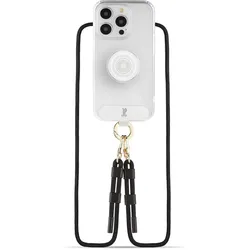 Just Elegance Necklace Cover mit PopSockets 3in1 Case Clear, Handykette, Transparent