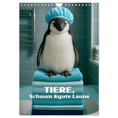 Tiere, Schaum und gute Laune (Wandkalender 2027 DIN A4 hoch), CALVENDO Monatskalender