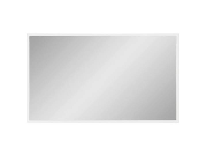 Voleo Wandspiegel Memphis, Weiß, Glas, rechteckig, 120x70x2 cm, in verschiedenen Größen erhältlich, waagrecht montierbar, Spiegel, Wandspiegel