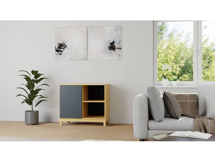 Commode sur mesure pour votre salon Hêtre Naturel huilé