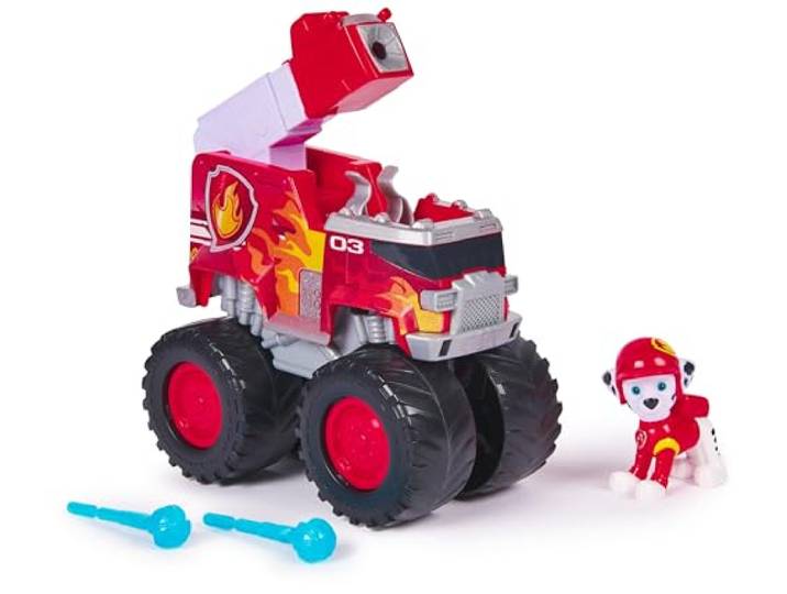 PAW Patrol Reddingswagens - Brandweerauto met Marshall speelfiguur - Speelgoedauto