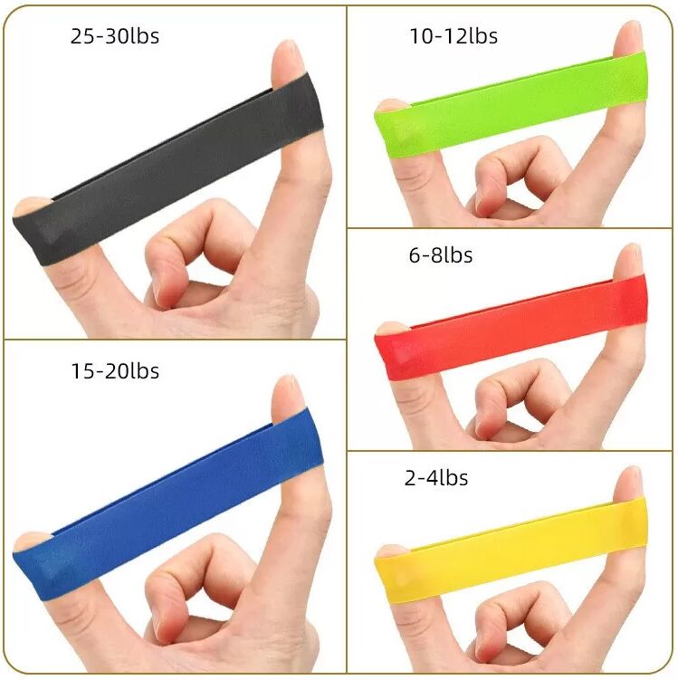 INF Latex Widerstandsbänder Set mit 5 – Finger-, Zehen- und Handübungsbänder