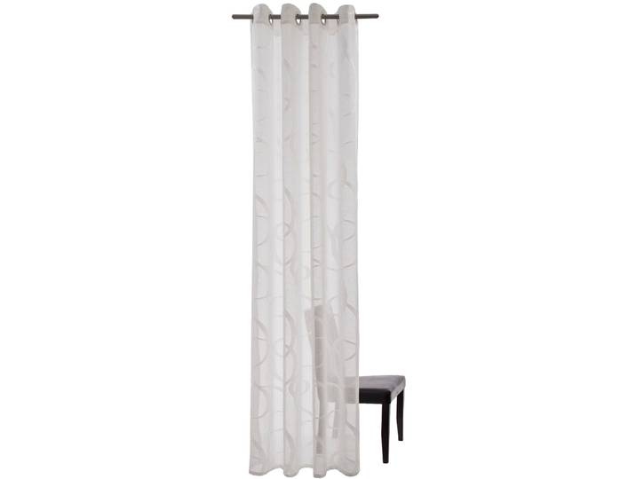 Gardine HOMING Seth Gr. 1, weiss (weiß), B:140cm H:245cm, Obermaterial: 100% Polyester, Gardinen, Gardine, Fertigschal