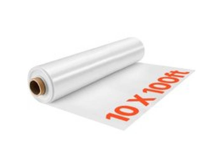 VEVOR Bâche Serre en Polyéthylène 3x30,5 m Film en Plastique Transparent pour Jardins, Fermes, Agriculture, Plantes d'Extérieur, 0,152 mm, Couverture Résistante à Eau, Soleil, Gel, Vent, Poussière