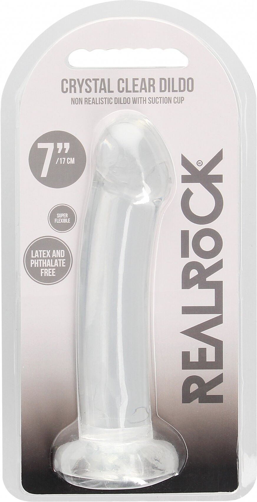 RealRock Dildo Jelly 17cm Suction Cup - Transparent