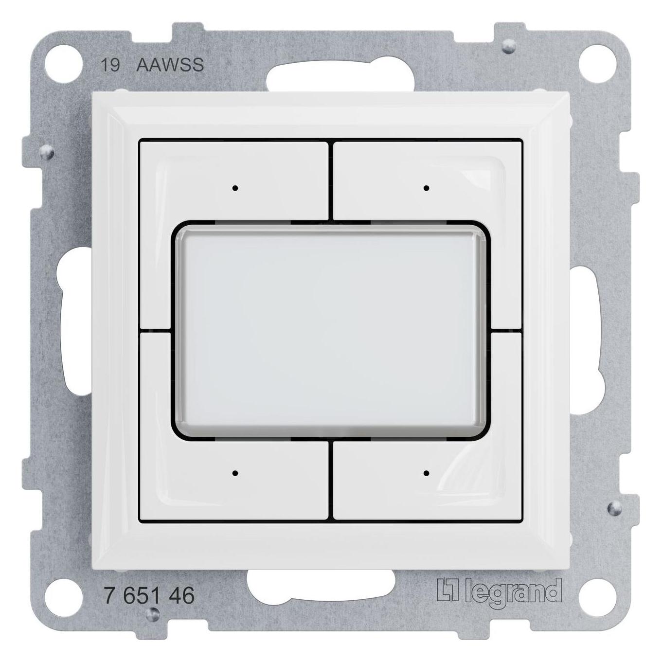 Legrand SEANO 4-fach elektronischer Taster 0 - 24 V, maximal 1 A (765146)
