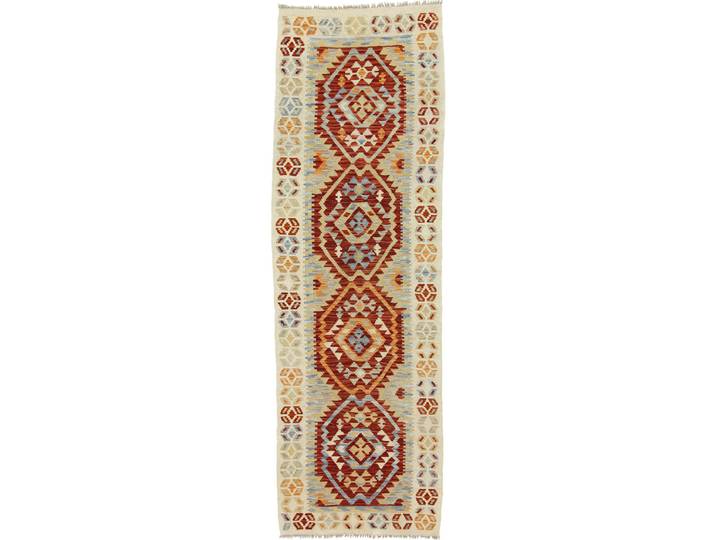 Kelim Afghan Teppich 79x249 Handgewebt Orientteppich Läufer Wolle