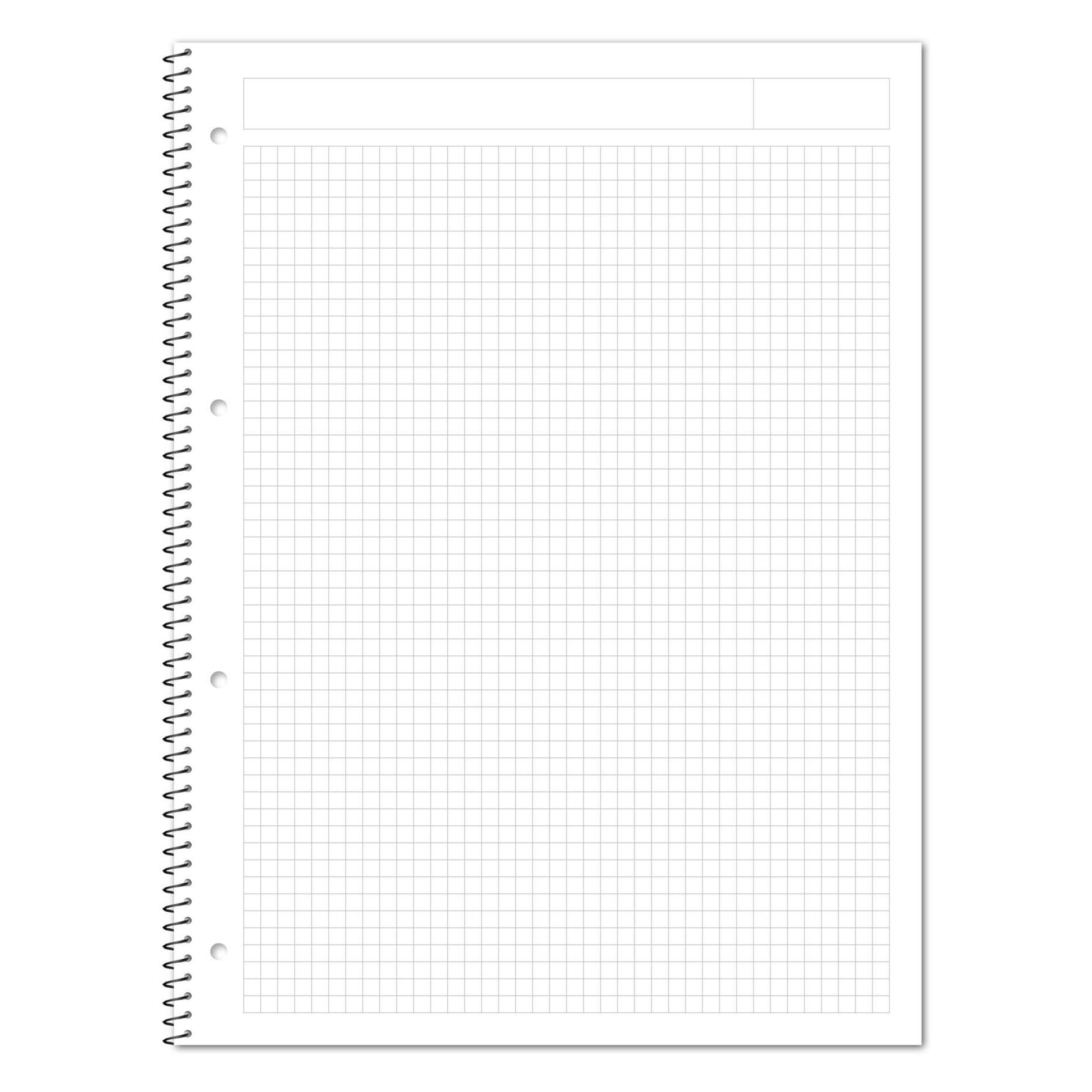 Ursus Collegeblock A4 80 Blatt kariert weiss (A4, Kariert, Harter Einband) (608545000)