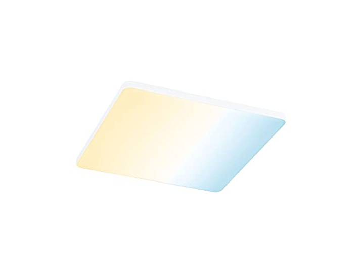 Paulmann 79959 LED Panel Einbaupanel Veluna VariFit Edge 200x200mm eckig Tunable White Weißlichtsteuerung Weiß Kunststoff Deckenleuchte