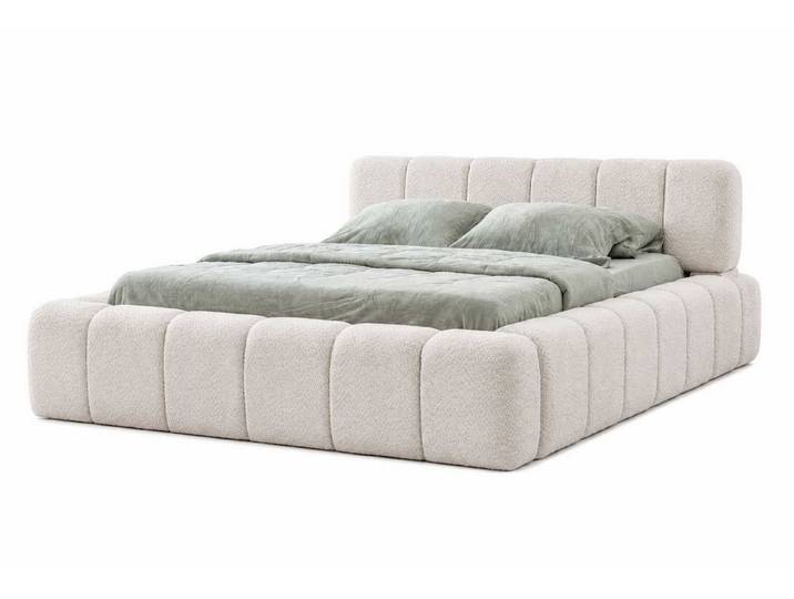 JVmoebel Polsterbett Komfortdoppelbett Bett Luxuriöses Kunstleder Zweibett Komfortbett, Made in Europa