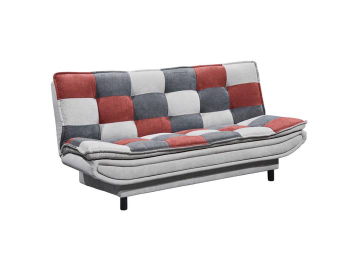 Mid.you Schlafsofa, Silber, Beere, Dunkelgrau, Kunststoff, 188x90x89 cm, Schlafen auf Sitzhöhe, Wohnzimmer, Sofas & Couches, Schlafsofas, Klappsofas