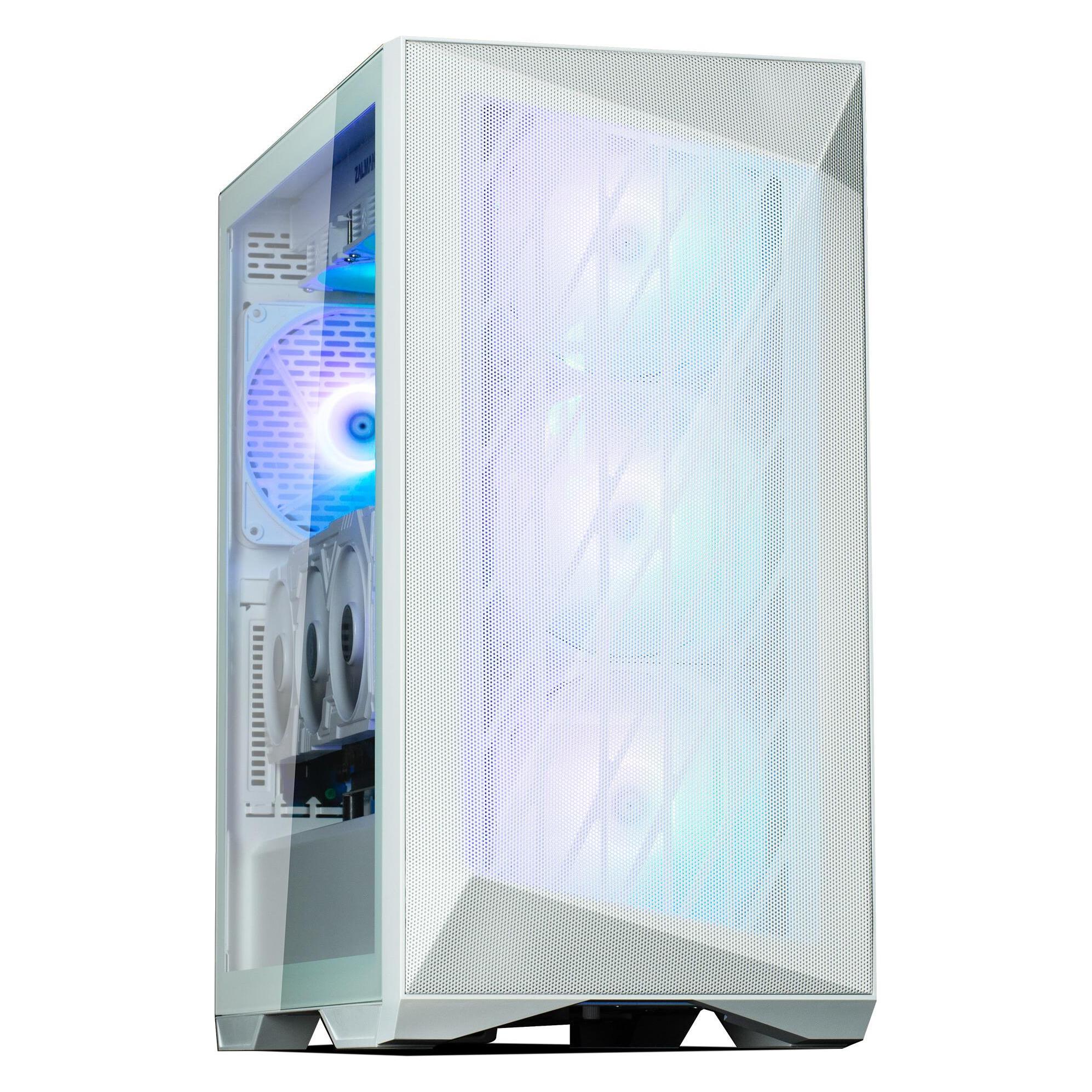 Zalman Boitier Moyen Tour E-ATX Z9 Iceberg MS RGB avec panneau vitré (blanc) (ATX, E-ATX, mATX, Mini-ITX) (Z9 ICEBERG MS WHITE)