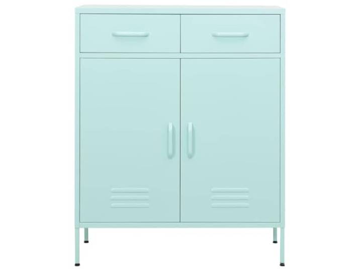 NKOPPFG Lagerschrank Minzgrün 80x35x101,5 cm Stahl Stahl,Minzgrün,3-teilige kugelgelagerte Führungen,leicht zu reinigen,Stauraum