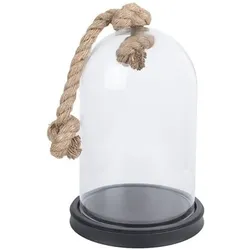 Clayre & Eef, Deko Figuren + Skulpturen, Clayre Eef Glasglocke 6GL3367 Black 17x28 cm