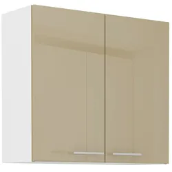 Küche Hängeschrank 80 Lara Cappuccino Hochglanz Küchenzeile Küchenblock