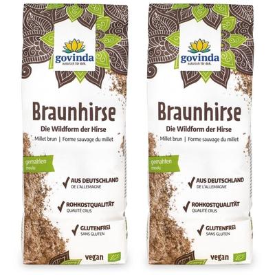 Govinda Bio Braunhirse gemahlen x2 2x1000 g Pulver
